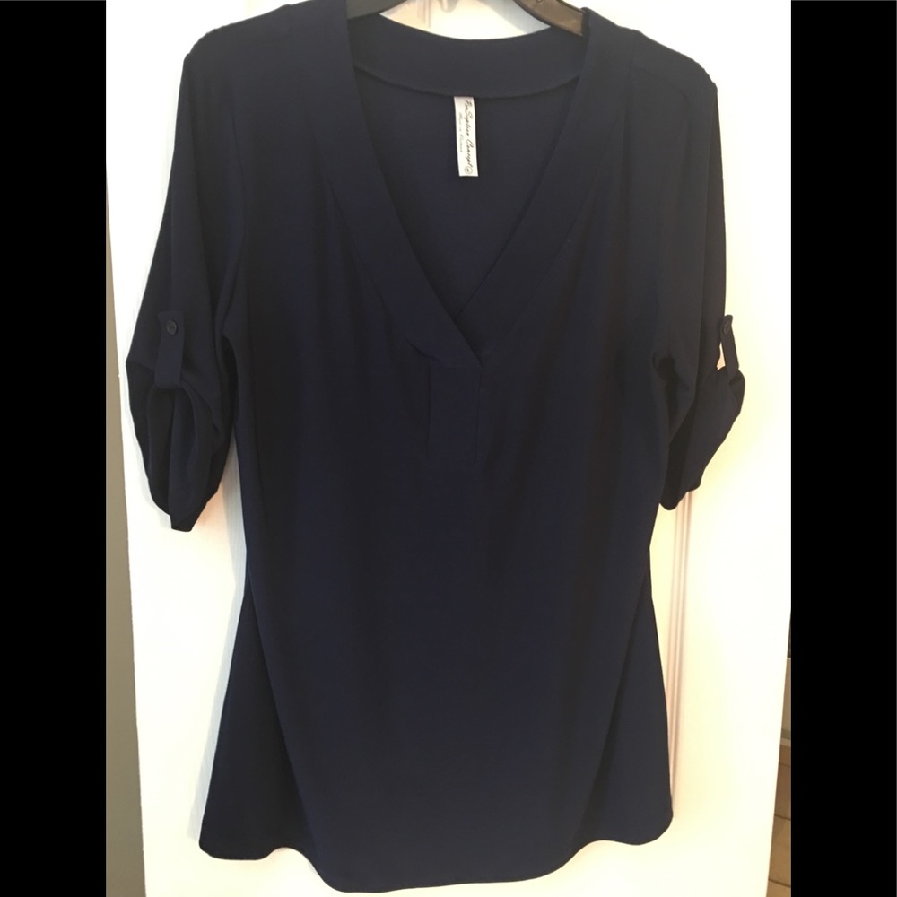 Navy blouse